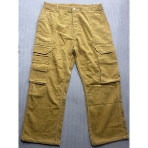 MNML Pants Mens Size 42 Corduroy Streetwear 5 Pocket Design Flared Leg